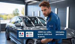 Préparateur automobile effectuant un detailing professionnel grâce à une formation certifiante RS6930, illustration des salaires et financements CPF et OPCO